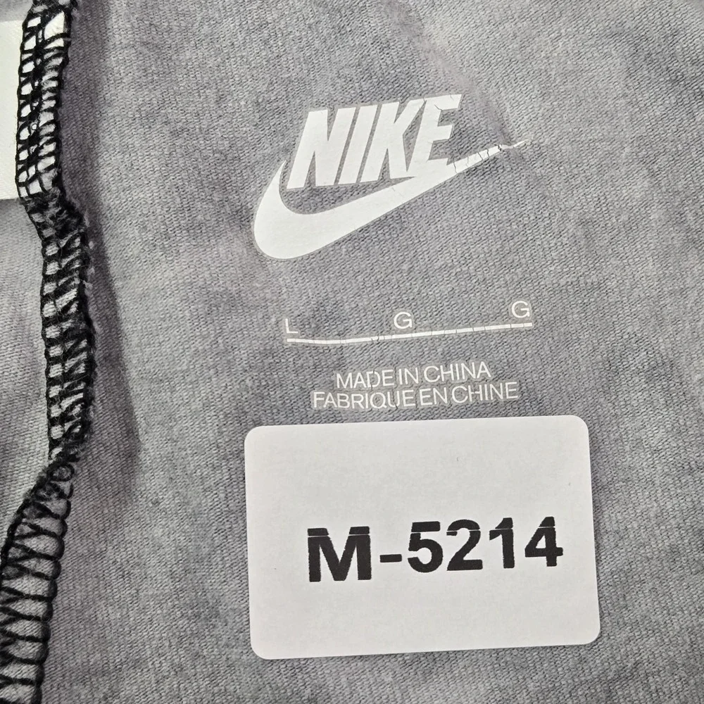 Nike Women Activewear Pants L Gray Leggings‎ Camouflage Logo 28